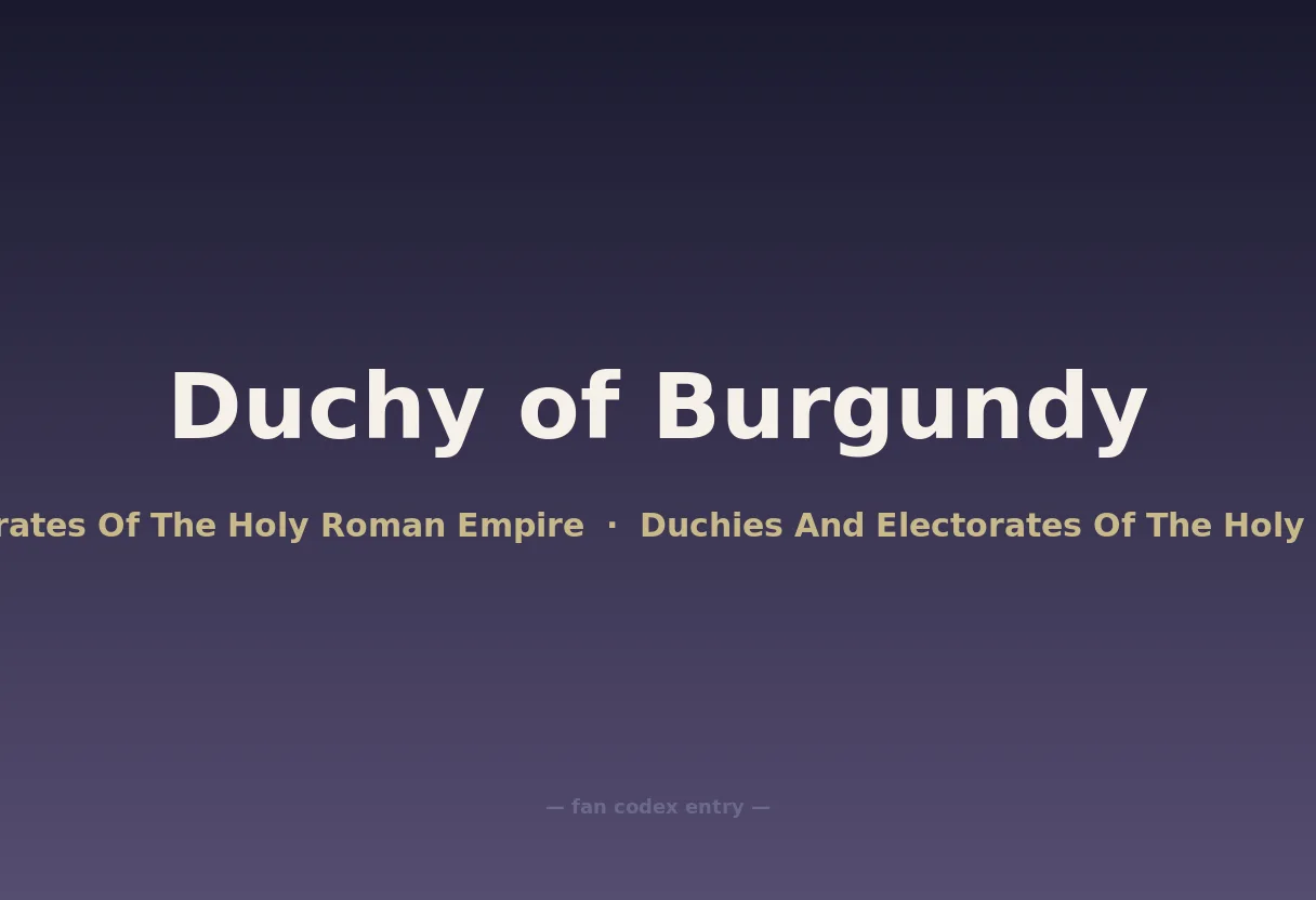 Duchy of Burgundy