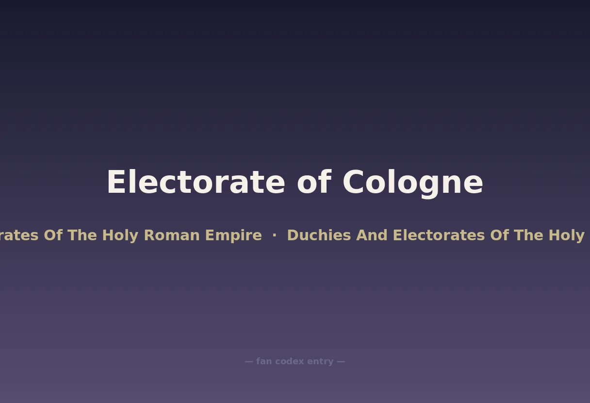 Electorate of Cologne